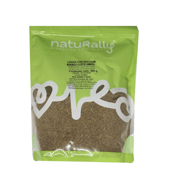 Linaza con Psyllium, Moringa y Flor de Jamaica 500 gr